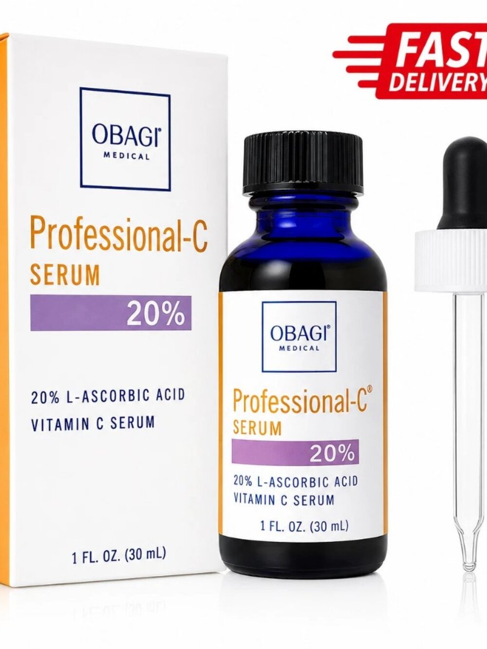 Obagi Professional-C 20% Vitamin C Serum – 1 oz / 30 ml – New & Sealed